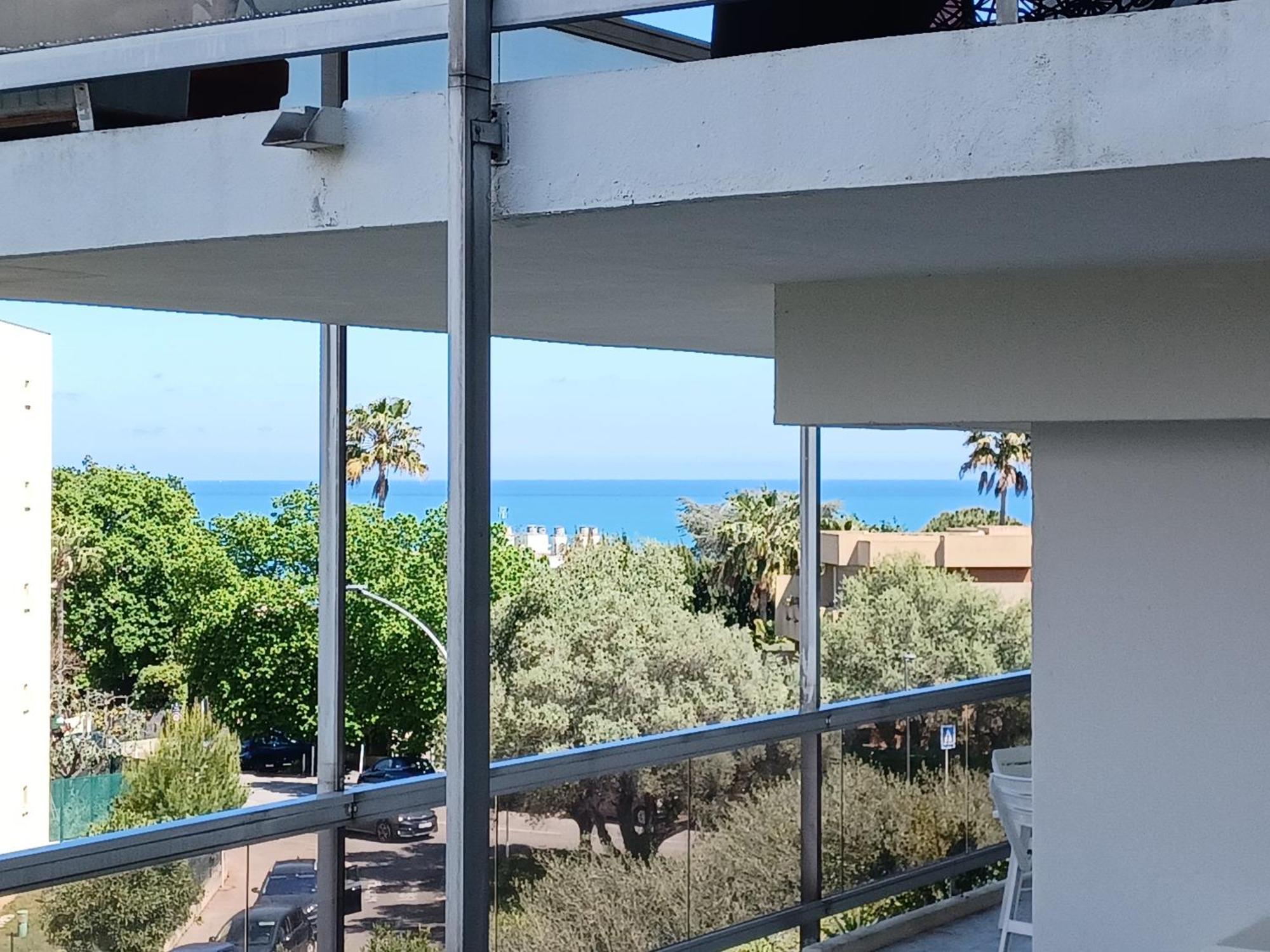 Juan Les Pins Tanit Studio Climatise Vue Sur Mer Piscine อองทีบส์ ภายนอก รูปภาพ